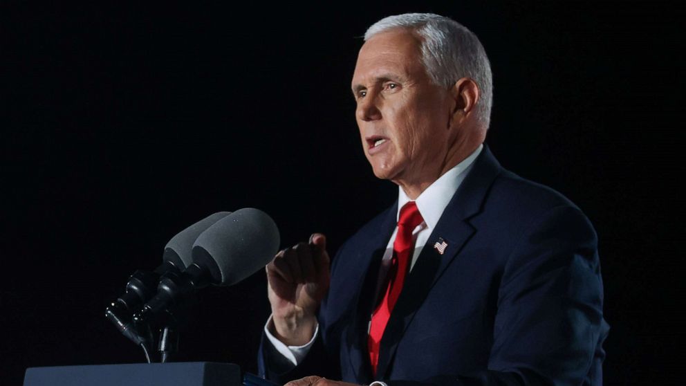 Violence at work Pence calls Biden a ‘Trojan horse for a radical left’ as he touts Trump