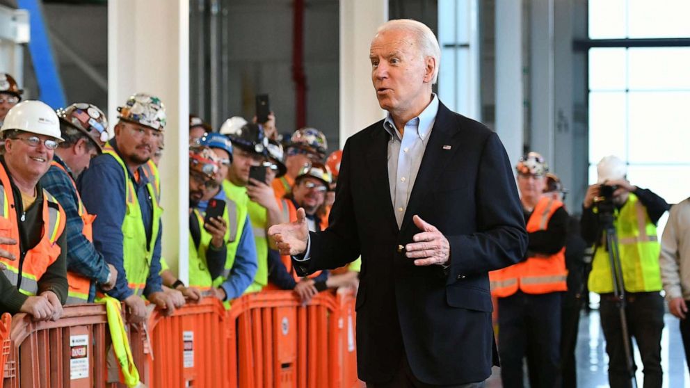 Violence at work Biden gets in heated exchange on guns with auto worker